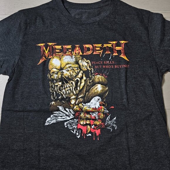 Men's Graphic Short sleeved T-Shirt Megadeth 'Peace Sells, But Who's Buying", M - Picture 11 of 12
